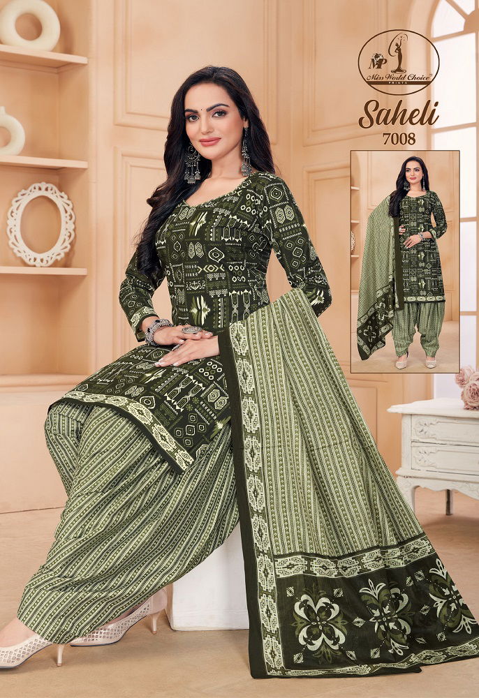 Saheli Vol 7 By Miss World 7001 7010 Online Dress Material Wholesale
